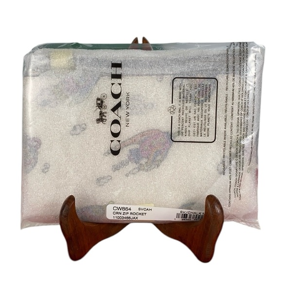 Coach Cosmic Coach Rocket Jax Corner Zip Wristlet - Picture 13 of 15